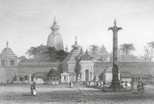 Temple of Juggernaut (Engraving) by Alfred Gomersal Vickers