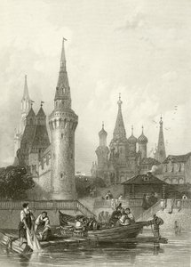 The Church of Vasili Blagennoi by Alfred Gomersal Vickers