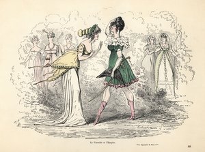 Caricature of Costumes of the Consulate and First Empire, France by Alfred Grevin