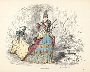 Costume of a noble woman under King Louis XIV of France