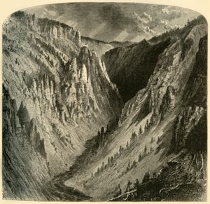 Cañon of the Yellowstone by Alfred Harral