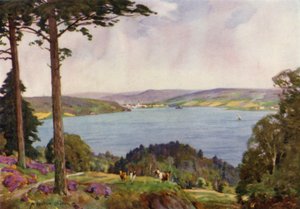 Denmark: Vejle Fiord, South Jutland by Alfred Heaton Cooper