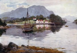 Godosund, Hardanger Fjord by Alfred Heaton Cooper