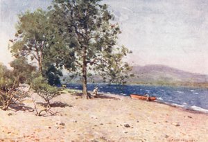 Lake District: Bassenthwaite Lake, a breezy morn by Alfred Heaton Cooper