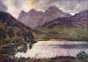 Lake District: Blea Tarn and Langdale Pikes by Alfred Heaton Cooper