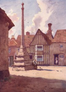 Lavenham Market Cross, Suffolk by Alfred Heaton Cooper