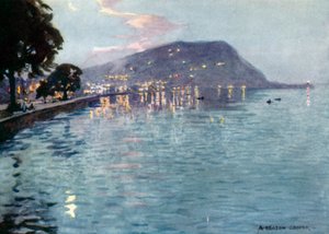 Minehead by Moonlight by Alfred Heaton Cooper