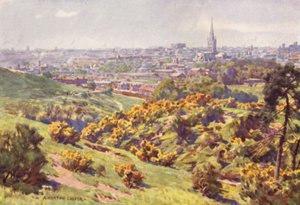 Norwich from Mousehold Heath, Norfolk by Alfred Heaton Cooper