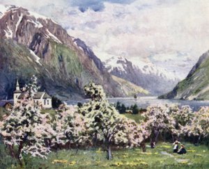 Oode, Hardanger Fjord by Alfred Heaton Cooper