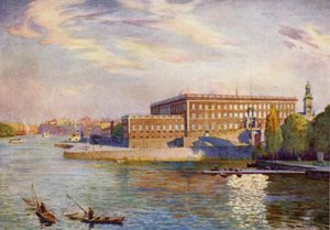 The Royal Palace, Stockholm by Alfred Heaton Cooper