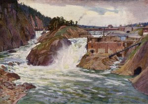 The Trollhattan Falls by Alfred Heaton Cooper