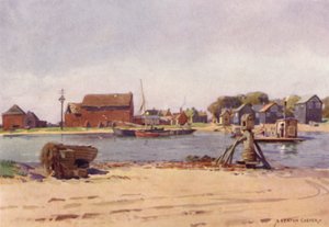 Walberswick Ferry, Suffolk by Alfred Heaton Cooper
