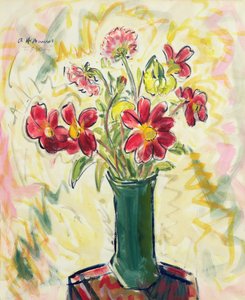 Flowers in a Green Vase by Alfred Henry Maurer