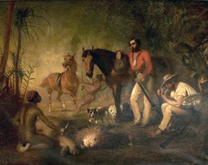 After the Lion Hunt by Alfred Hichens Corbould