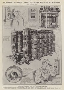 Automatic telephone-girls: operators replaced by machines by Alfred Hugh Fisher