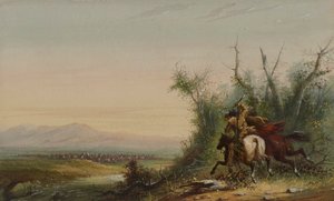 A Herd of Antelopes by Alfred Jacob Miller