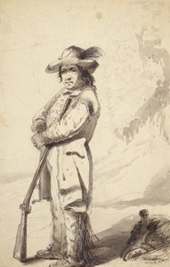 A Rocky Mountain Trapper, Bill Burrow, c.1837 by Alfred Jacob Miller