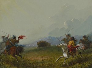 Buffalo at Bay von Alfred Jacob Miller