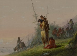 Encampment of Indians by Alfred Jacob Miller