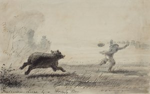 Fontenelle Chased by a Grizzly Bear