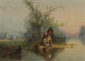 Indian Encampment on the Eau Sucre River
