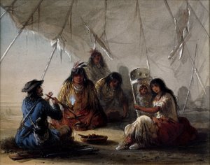 Indian Hospitality by Alfred Jacob Miller