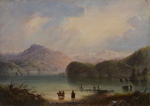 Lake Scene by Alfred Jacob Miller