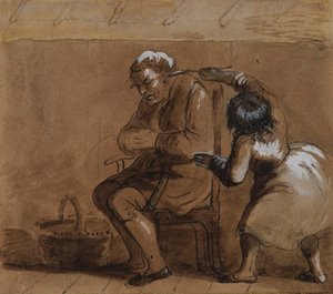 Like to Trade Grandpapa by Alfred Jacob Miller