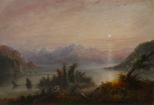Mountain Lake by Alfred Jacob Miller