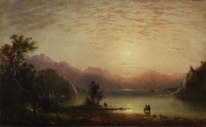 Rocky Mountain Scene by Alfred Jacob Miller