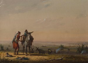 Root-Diggers by Alfred Jacob Miller