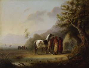Sioux Indians in the Mountains by Alfred Jacob Miller