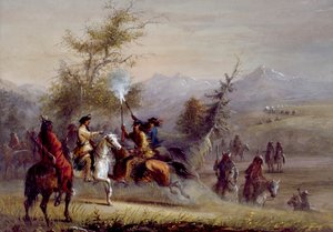 The Greeting by Alfred Jacob Miller