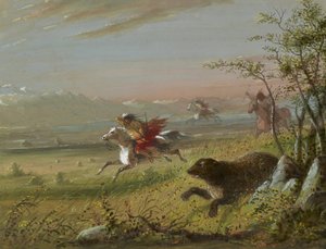 The Grizzly Bear by Alfred Jacob Miller