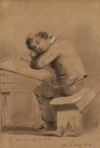 The Hard Sum by Alfred Jacob Miller