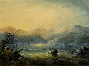 The Mountain Torrent by Alfred Jacob Miller