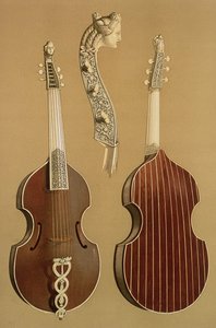 Viola da Gamba, or bass viol, by Joachim Tielke, Hamburg, 1701, from 