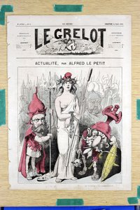 Cover of Le Grelot, number 50, Satirical in Colours by Alfred Le Petit
