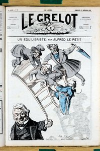 Cover of Le Grelot, number 81, Satirical in Colors by Alfred Le Petit