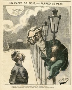 Illustration by Alfred Le Petity (1841-1909) for the Cover of Le Grelot by Alfred Le Petit