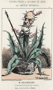 Le Cactus Spineux: Cartoon on Louis Charles Delescluze - ill. from 