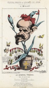 The Carnation: Cartoon on General Louis Jules Trochu - Illustration of 11/01/1871 in 