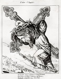 Caricature of Leon Cladel