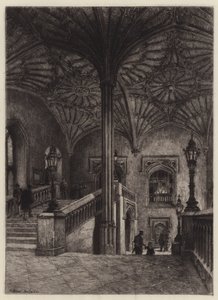 The Staircase of Christ Church by Alfred Louis Brunet Debaines