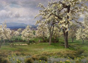 The Pear Orchard by Alfred Parsons