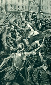The Earl of Angus and His Spearmen Attacked by Sir Patrick Hamilton by Alfred Pearse
