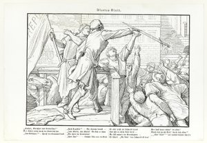 Auch ein Todtentanz, plate IV by Alfred Rethel