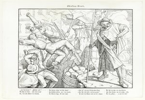 Auch ein Todtentanz, Plate V by Alfred Rethel