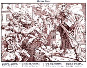 Totentanz 1848: Death Leads Revolutionary Citizens by Alfred Rethel
