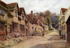 Houses Formerly Occupied by Weavers, Kersey, Suffolk by Alfred Robert Quinton
